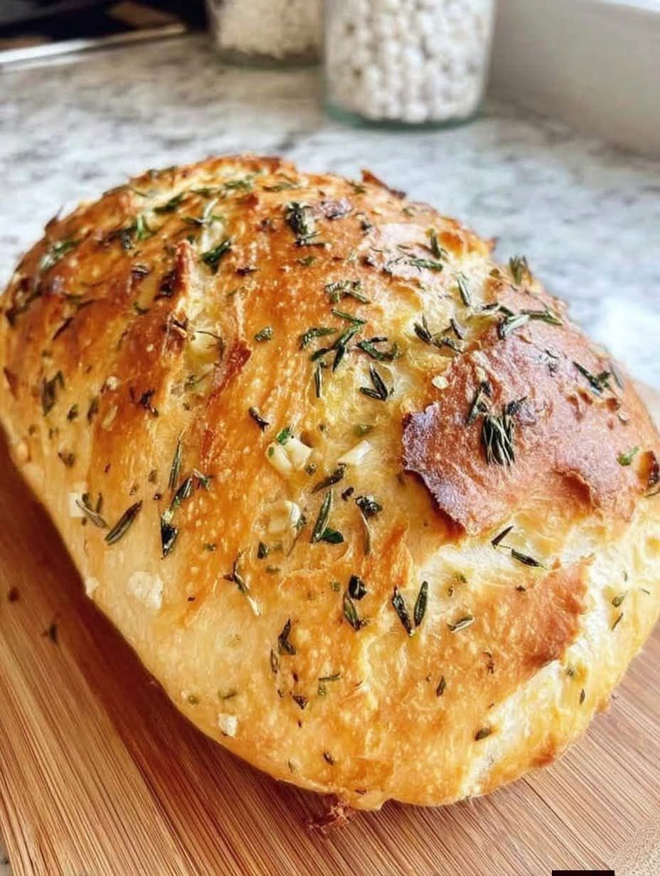 Garlic Herb Artisan Bread Recipe
